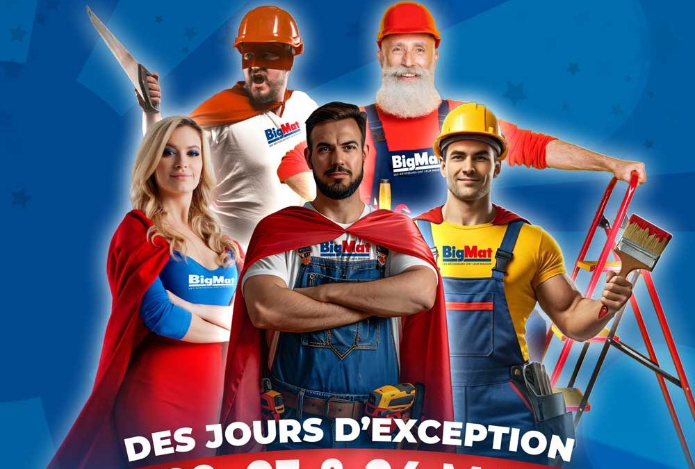 Journées portes ouvertes le 22, 23 et 24 mai chez BigMat Auch, Montauban, Nérac, Toulouse-Colomiers