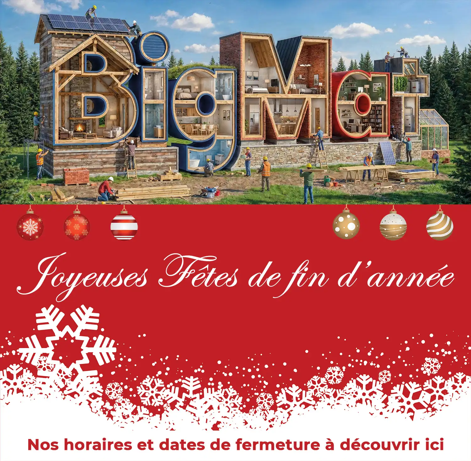 BigMat vous souhaite d&rsquo;agréables fêtes de fin d&rsquo;année.
