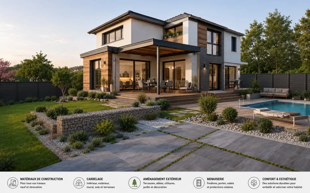 Matériaux de construction, aménagement extérieur, carrelage pour tous vos projets